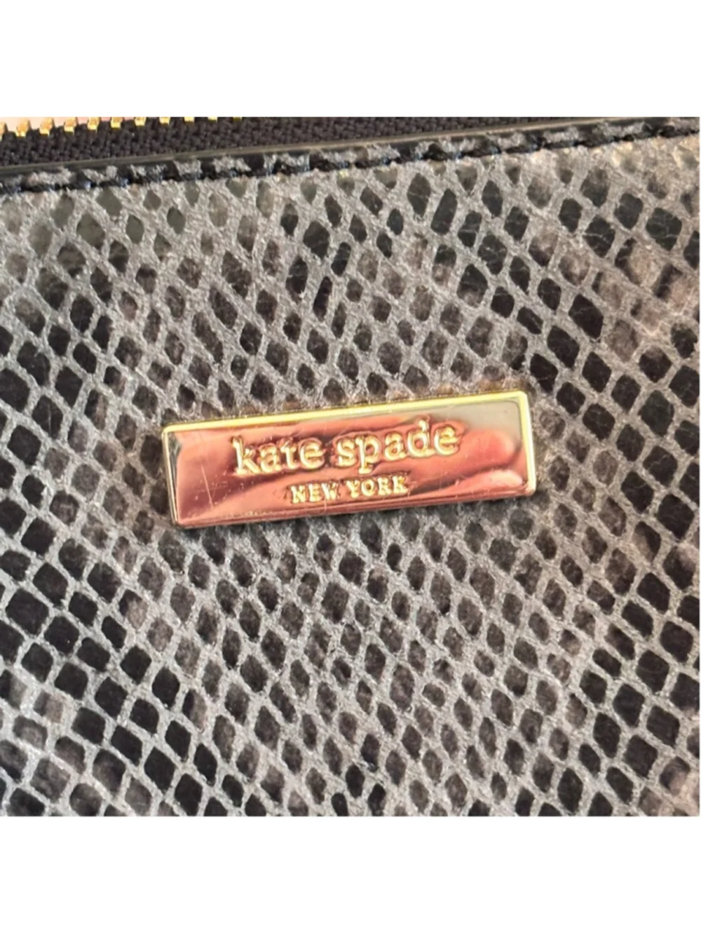 KATE SPADE NY PARLIAMENT SQUARE SAVANNAH CROSSBODY FEATURING SNAKE PRINT DESIGN